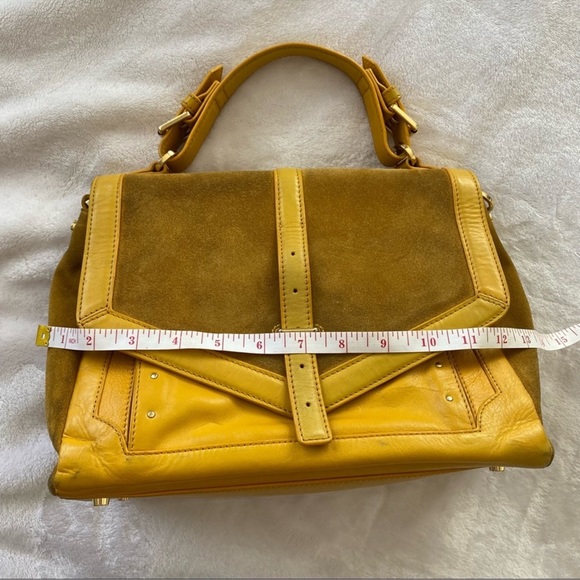 Tory Burch 797 Suede & Leather Satchel Bag - Picture 13 of 15